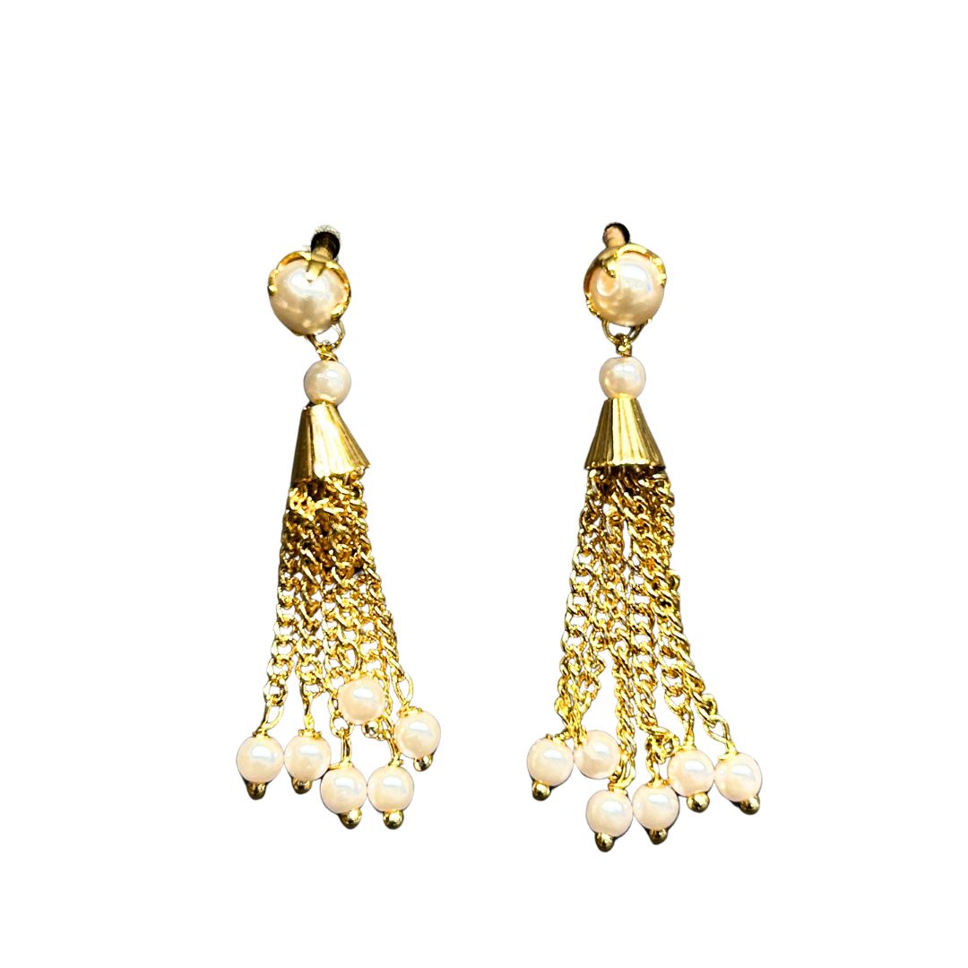 Pearl Bunch Drop Earrings