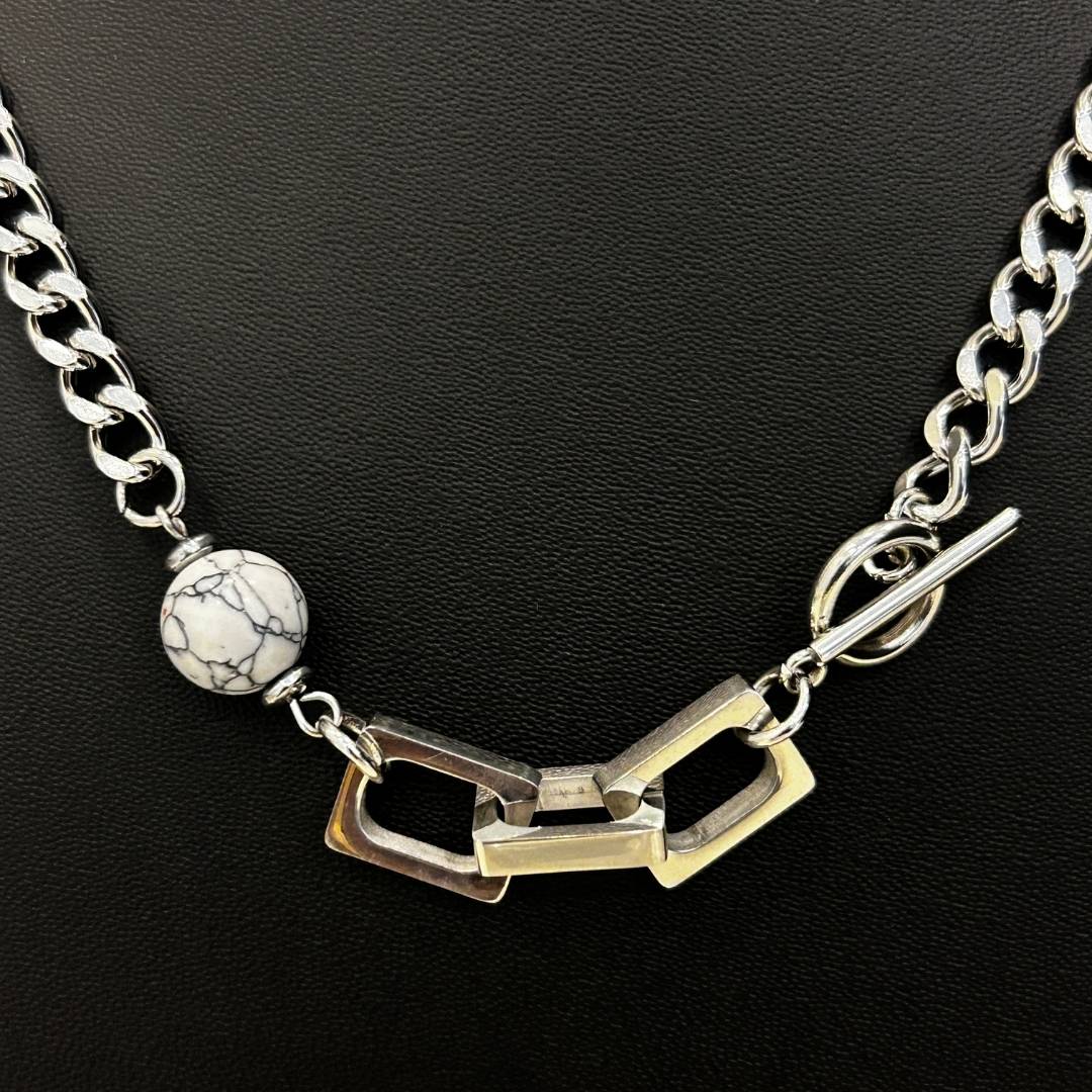 3D World Men's Silver Chain
