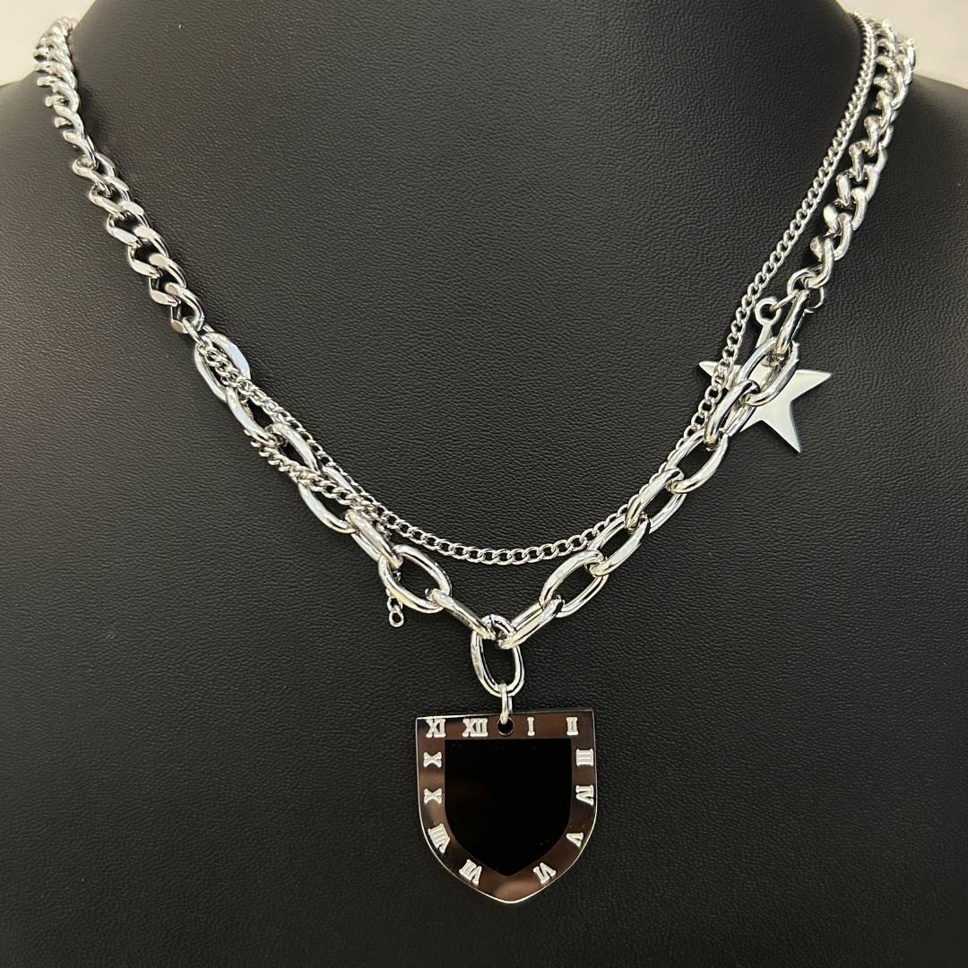 Roman Star Men's Steel Chain