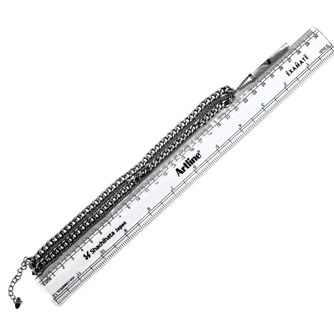 Trendy Square Bar Men's Steel Chain