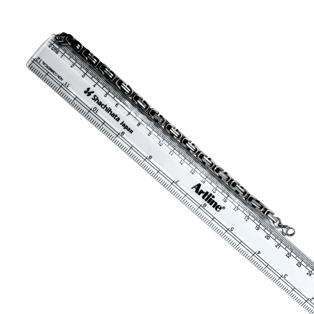 Masculine Strong Silver Steel Bracelet for Men