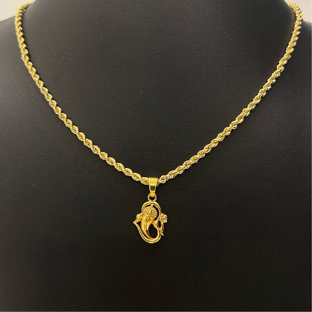 Shri Ganesha Spiritual Chain 3mm with Pendant
