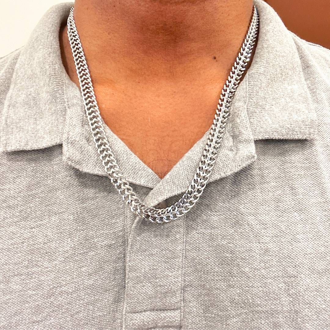 Men's Steel Double Width Chain 8mm