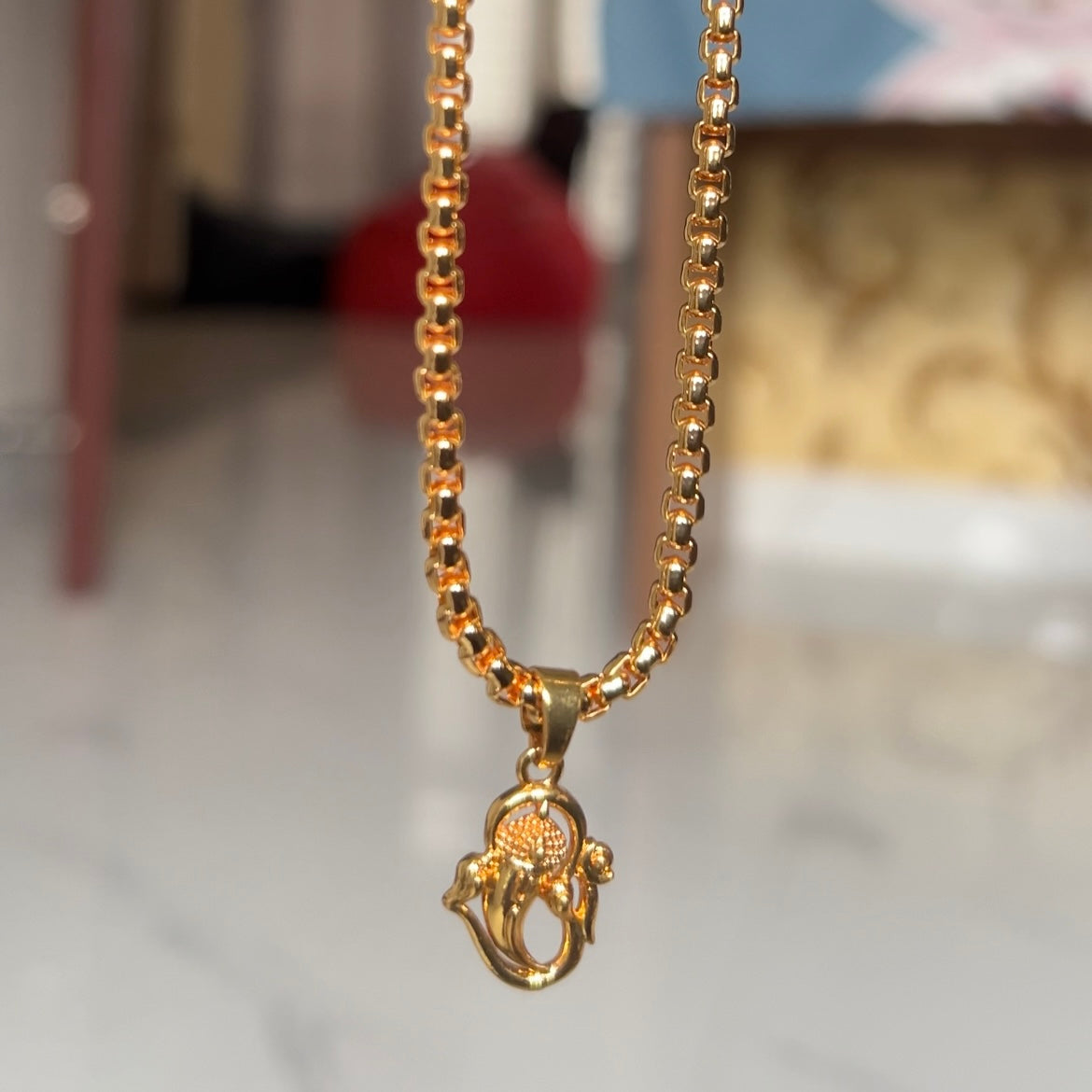 Ganapati Strong & Smooth Chain Pendant