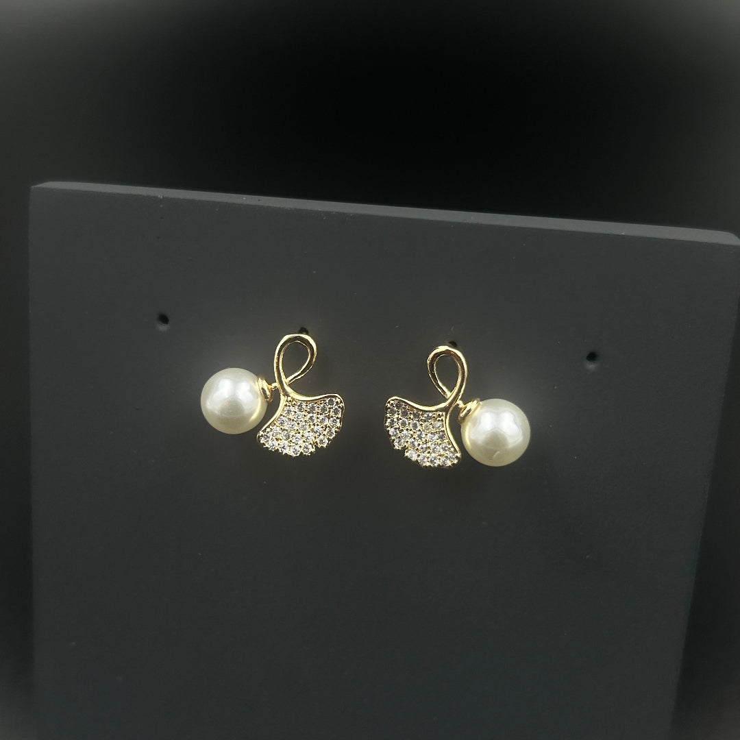 Pearl Feather Premium Quality Earrings