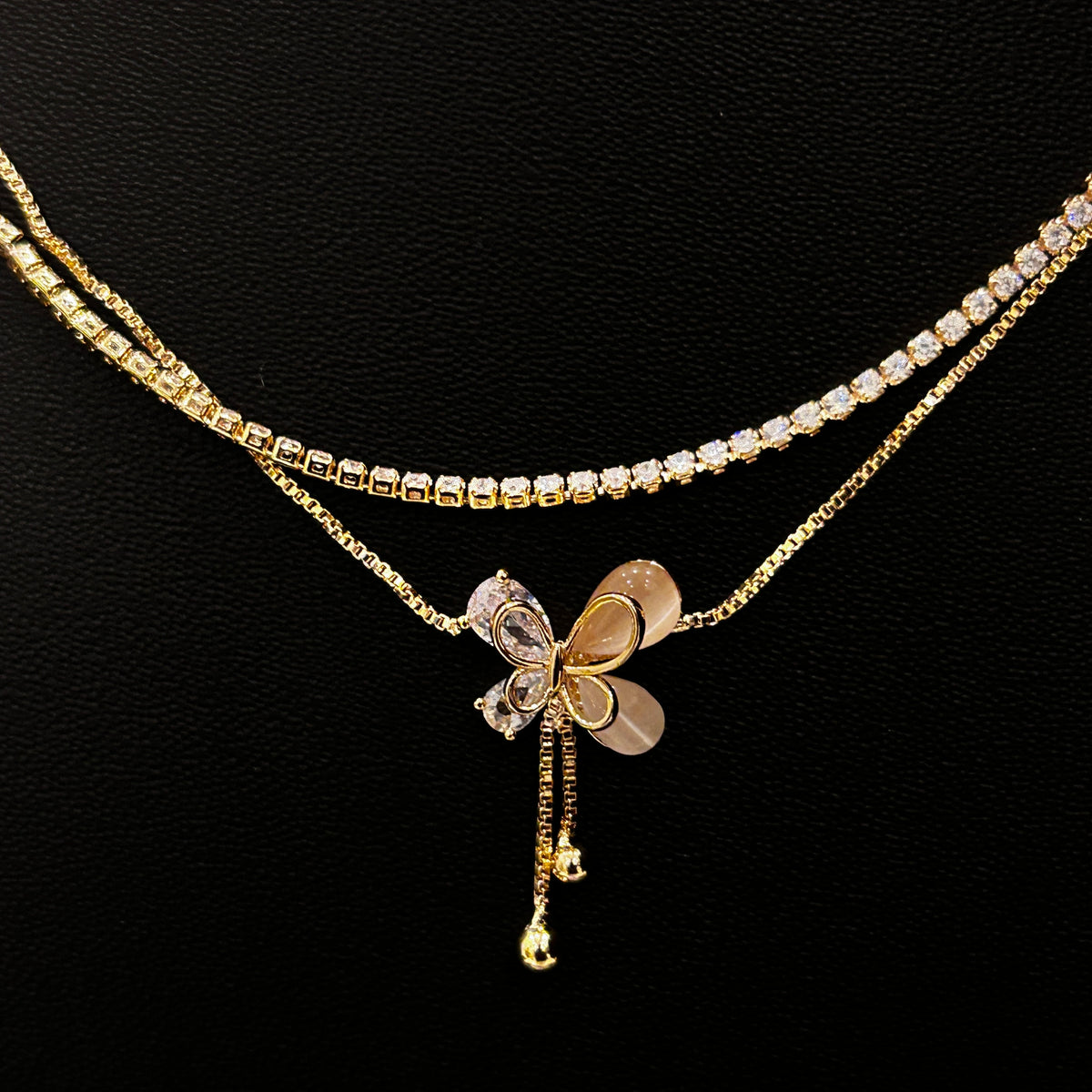 Twin Four Leaf Necklace