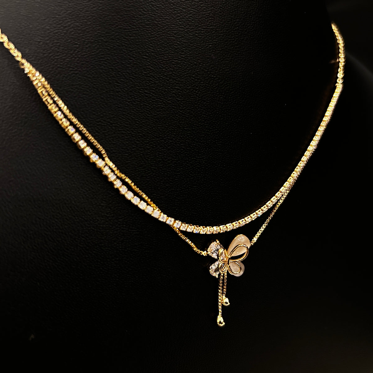 Twin Four Leaf Necklace