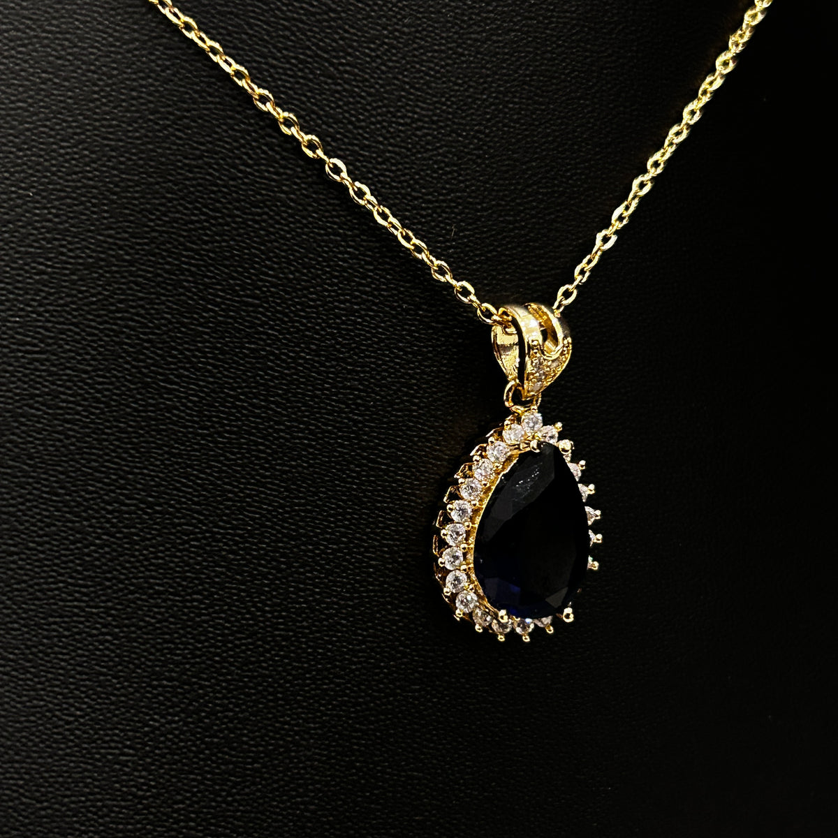 Black Stone Premium Modern Necklace