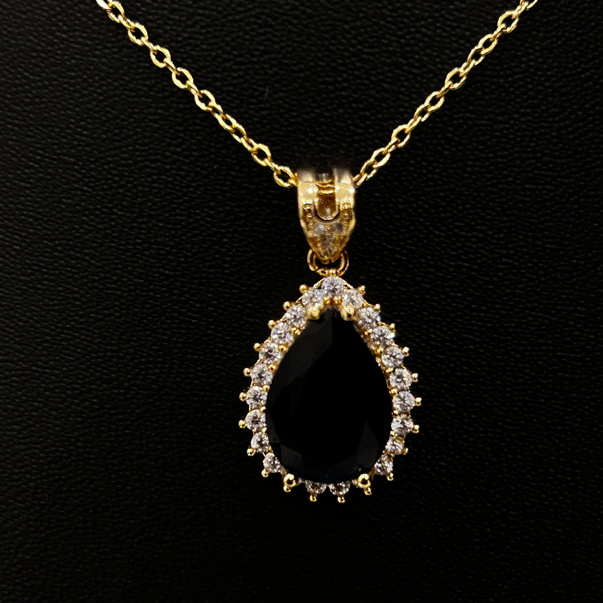 Black Stone Premium Modern Necklace