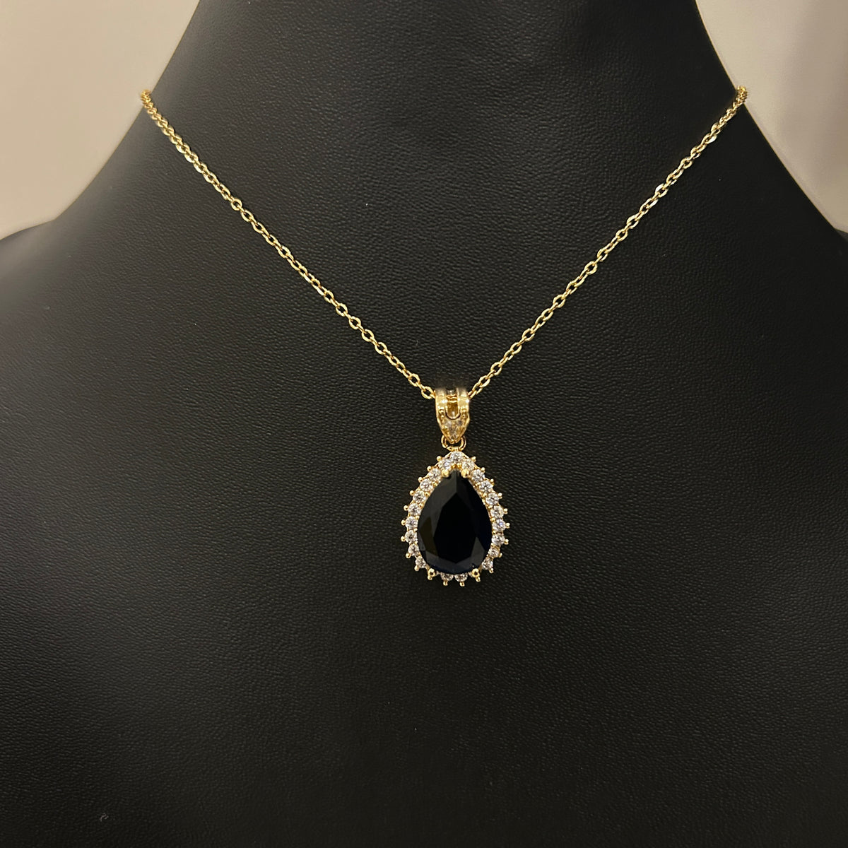 Black Stone Premium Modern Necklace