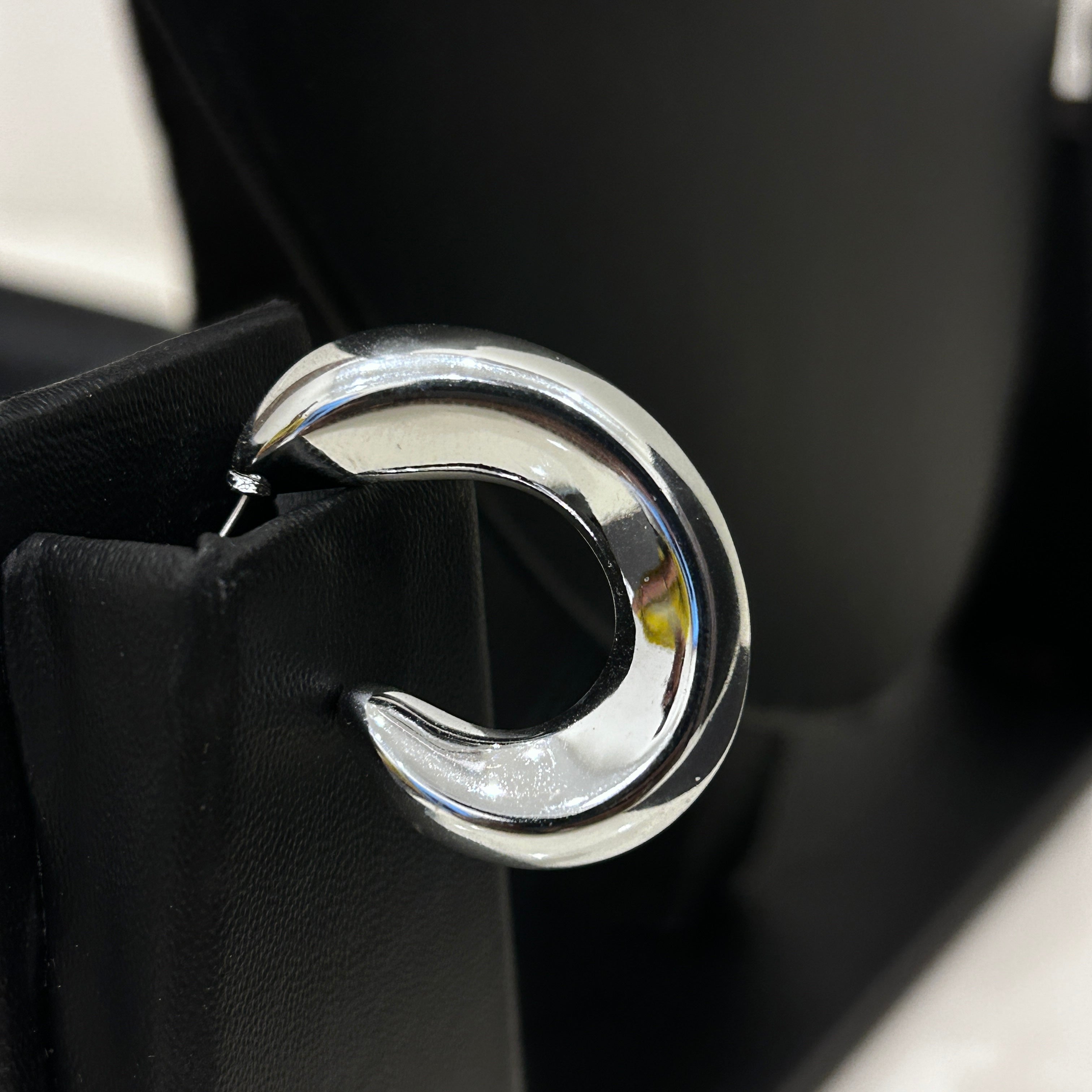 Stylish Modern Earrings Silver Color