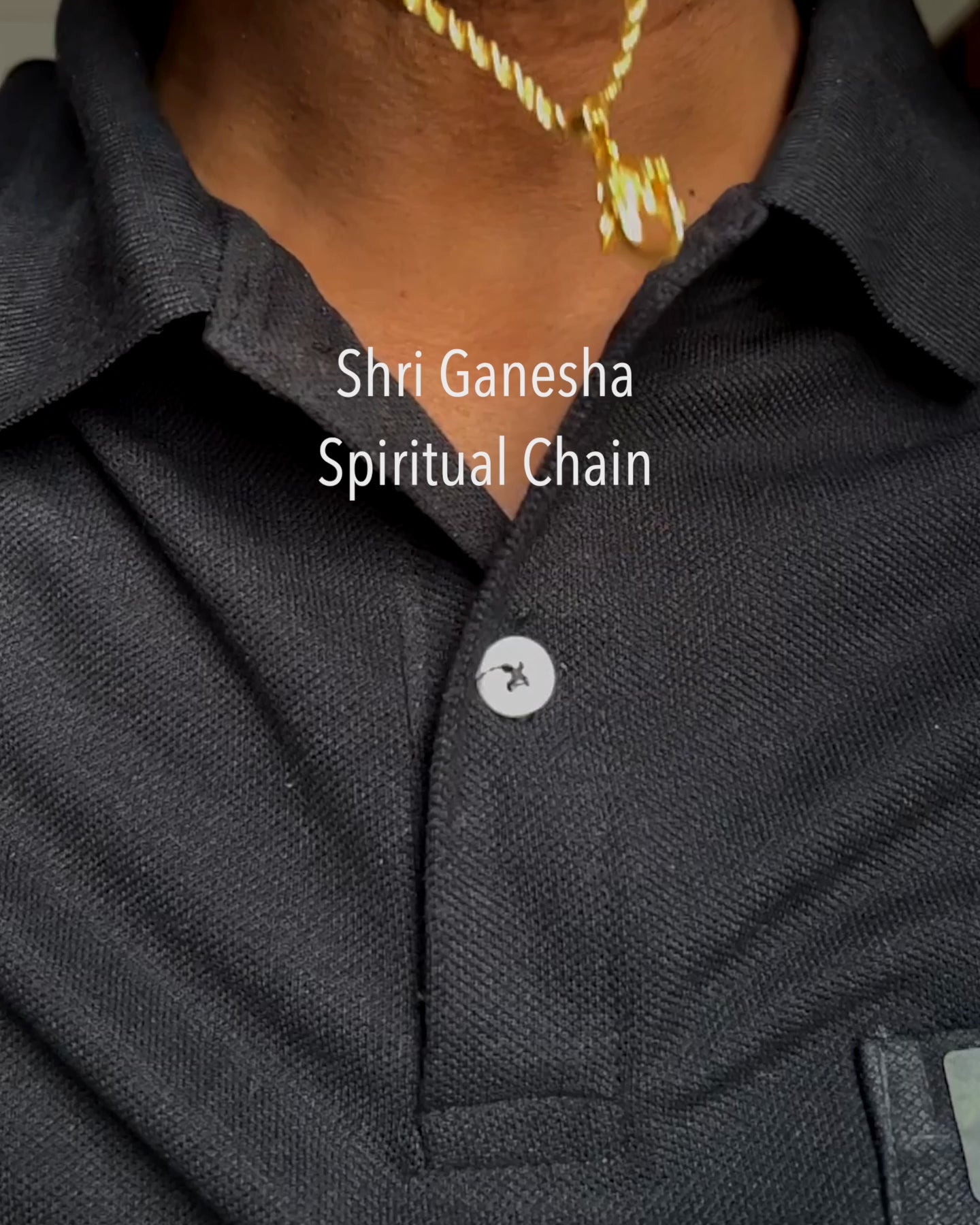Shri Ganesha Spiritual Chain 3mm with Pendant